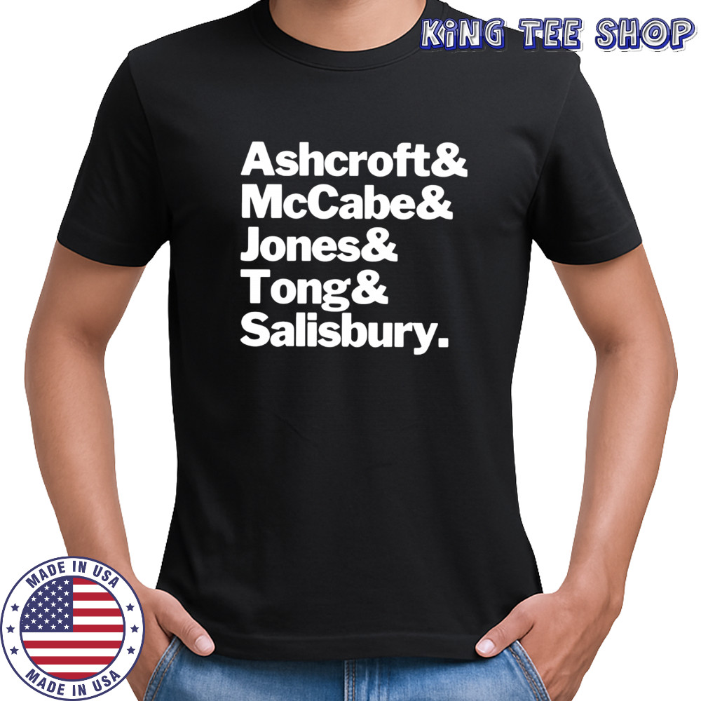 Ashcroft and McCabe and Jones and Tong and Salisbury shirt