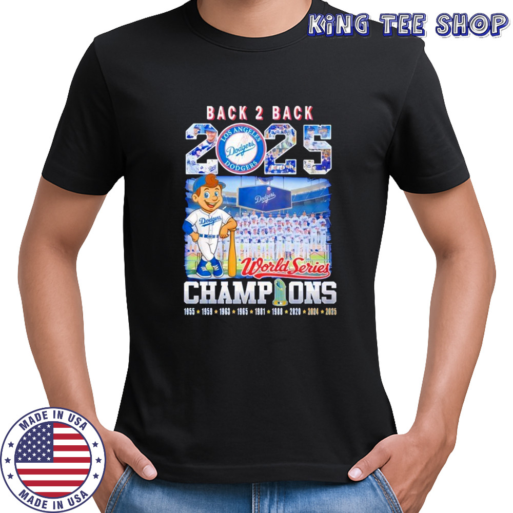Back to Back 2025 World Series Champions Dodgers T-Shirt
