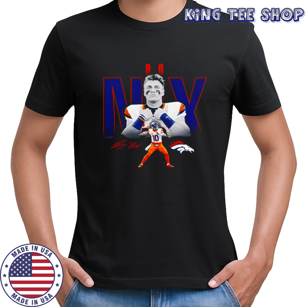 Bo Nix Denver Broncos Humble Shadow Player Graphic shirt