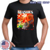 Brashies Two Man graphic eating shirt Brashies Two Man graphic eating shirt