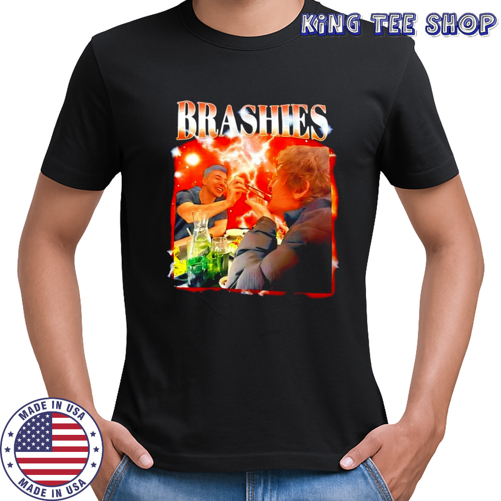 Brashies Two Man graphic eating shirt