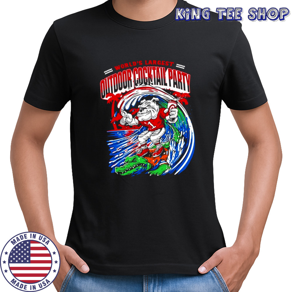 Georgia Bulldogs world’s largest outdoor cocktail party shirt