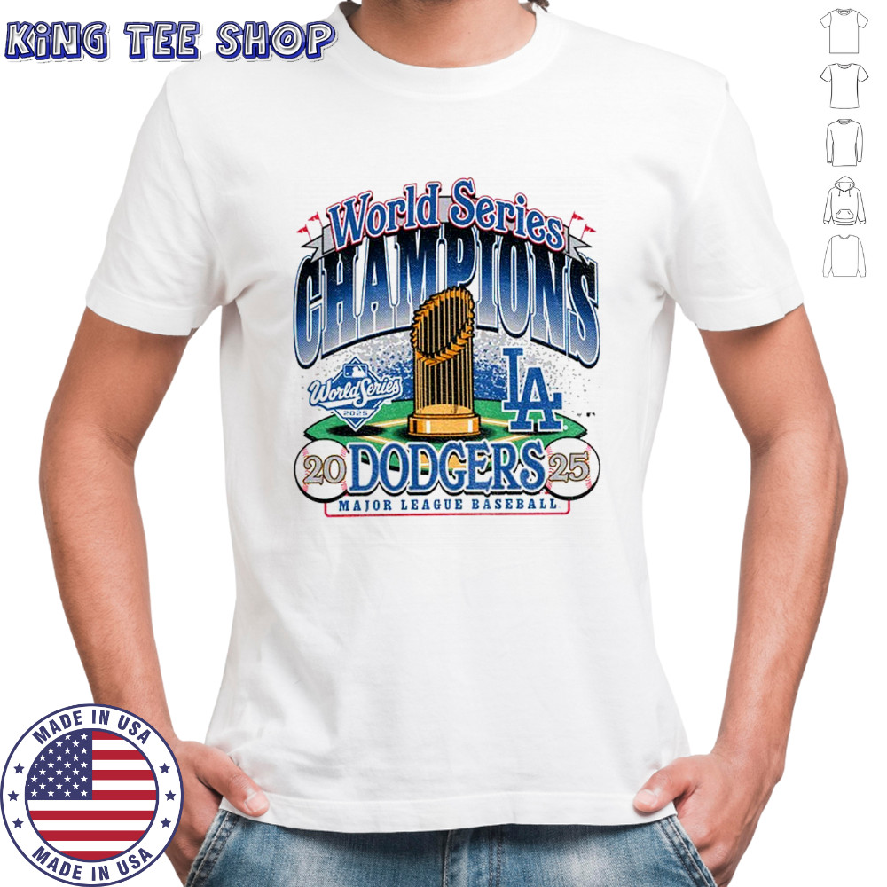 Los Angeles Dodgers 2024-2025 Back to back World Series Champions t-shirt.
