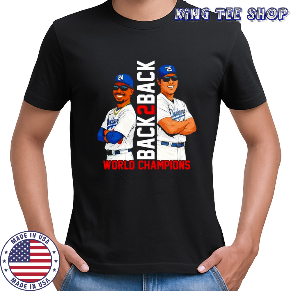 Los Angeles Dodgers Back2back Championship Shirt