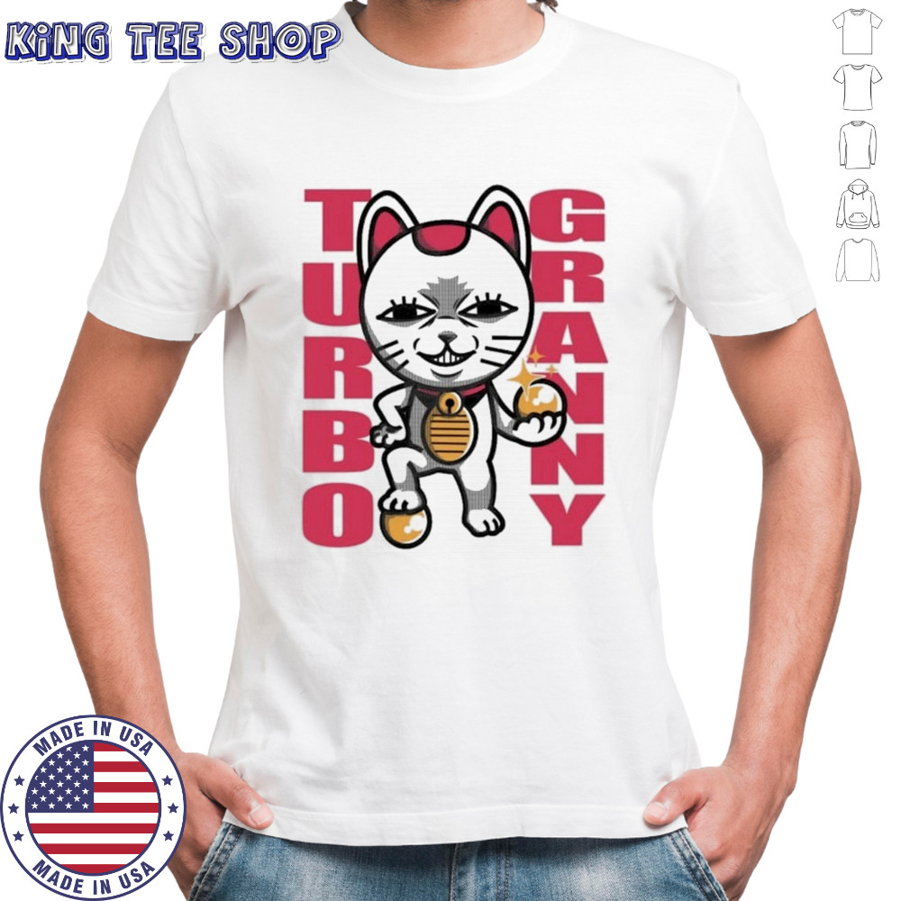 Nakamas Granny Turbo Cat Anime T-Shirt