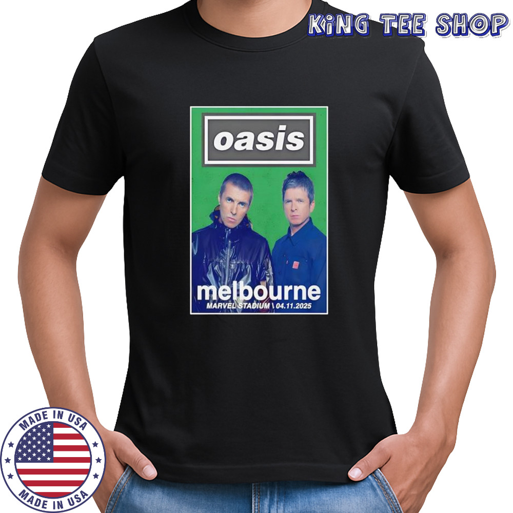 Oasis November 4 2025 Marvel Stadium Poster shirt