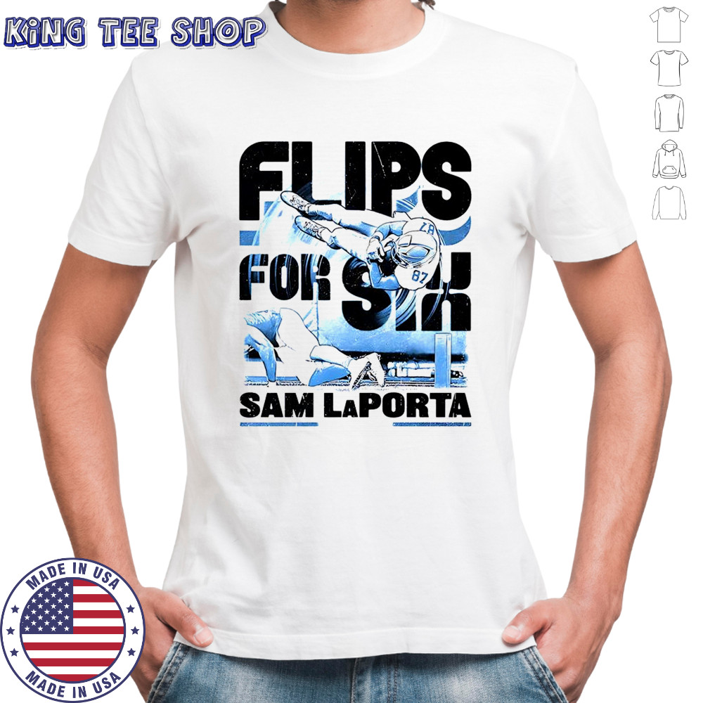 Sam LaPorta Detroit Lions football flips for six shirt