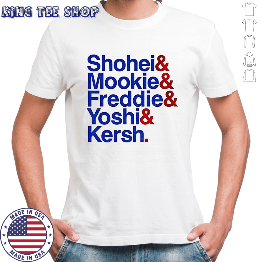 Shohei Mookie Freddie Yoshi and Kersh shirt