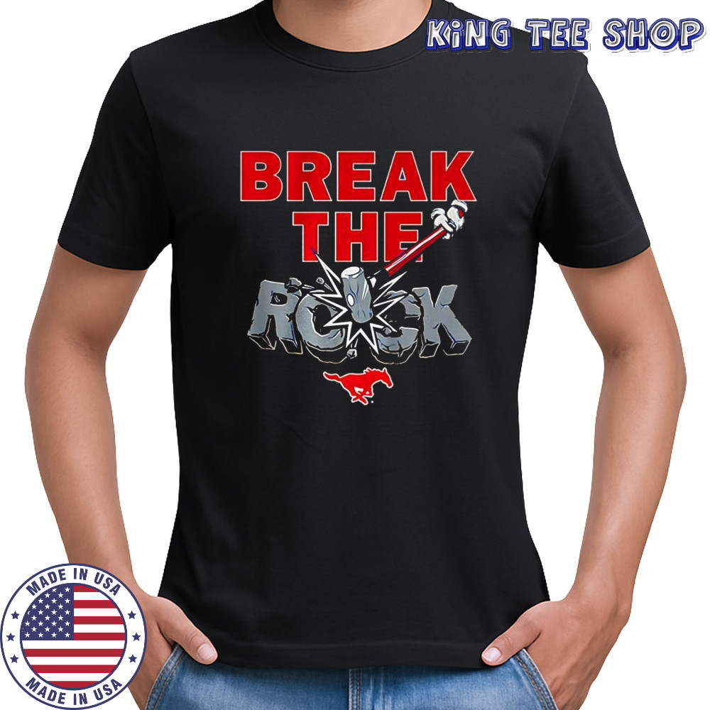 SMU Mustang football break the rock shirt