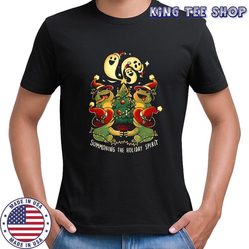 Summoning the holiday spirit Christmas frogs shirt