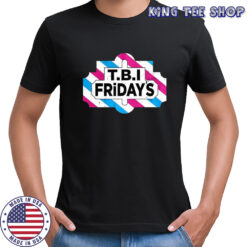 TBI friday transgender pride flag logo shirt