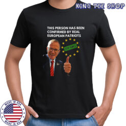 This person has been confirmed by real european Patriots shirt