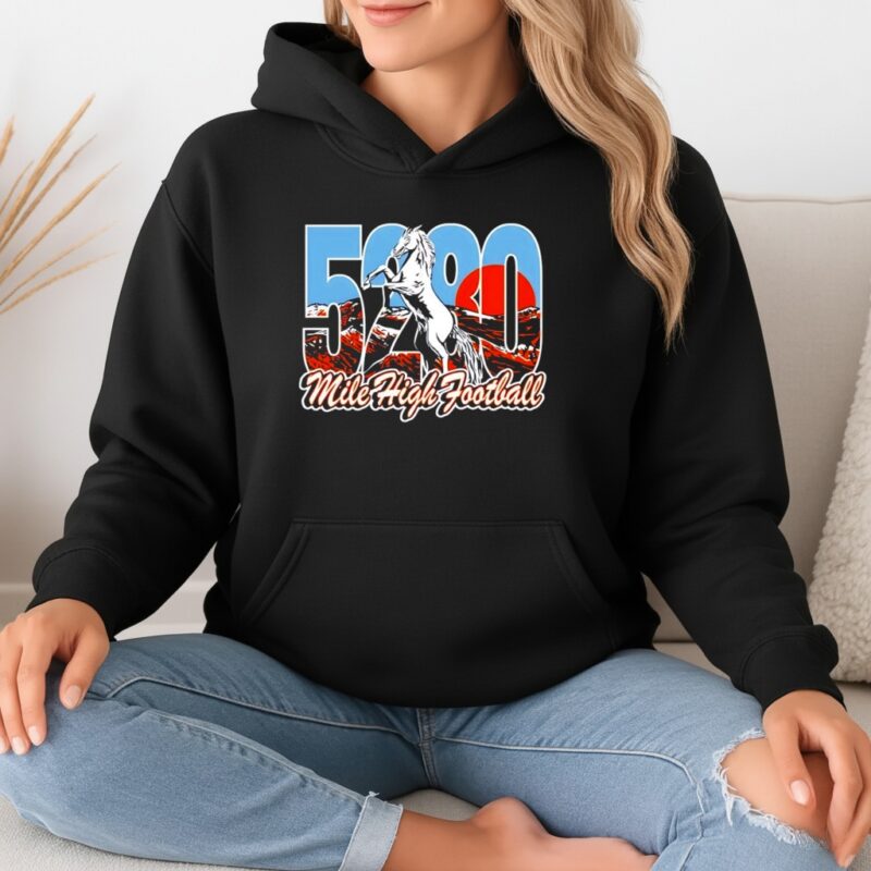 5280 Mile High Blaze Football_Hoodie