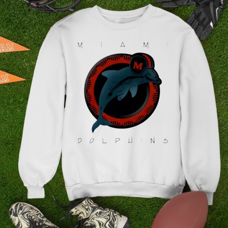 80s Miami Dolphins NFL Logo_Sweatshirt