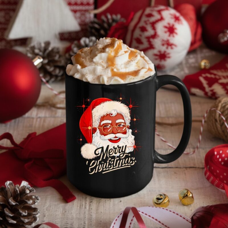 African American Santa Christmas Black Xmas_Mug