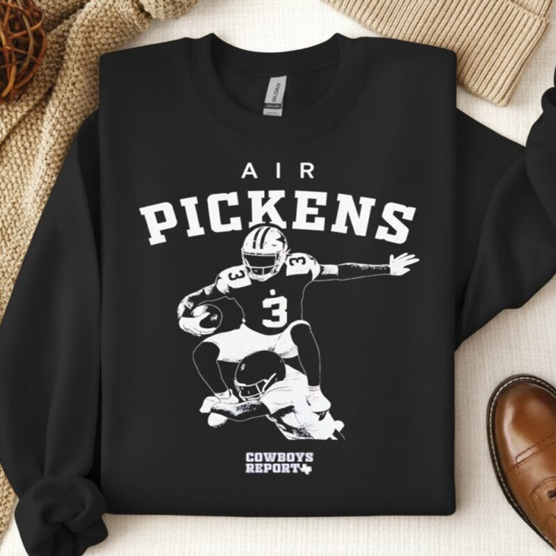 Air Pickens Cowboys Report George Pickens Dallas Cowboys_Crewneck Sweatshirt