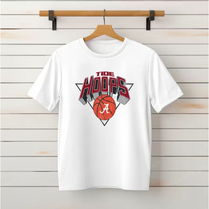 Alabama Crimson Retro Tide Hoops logo_Classic T-Shirt