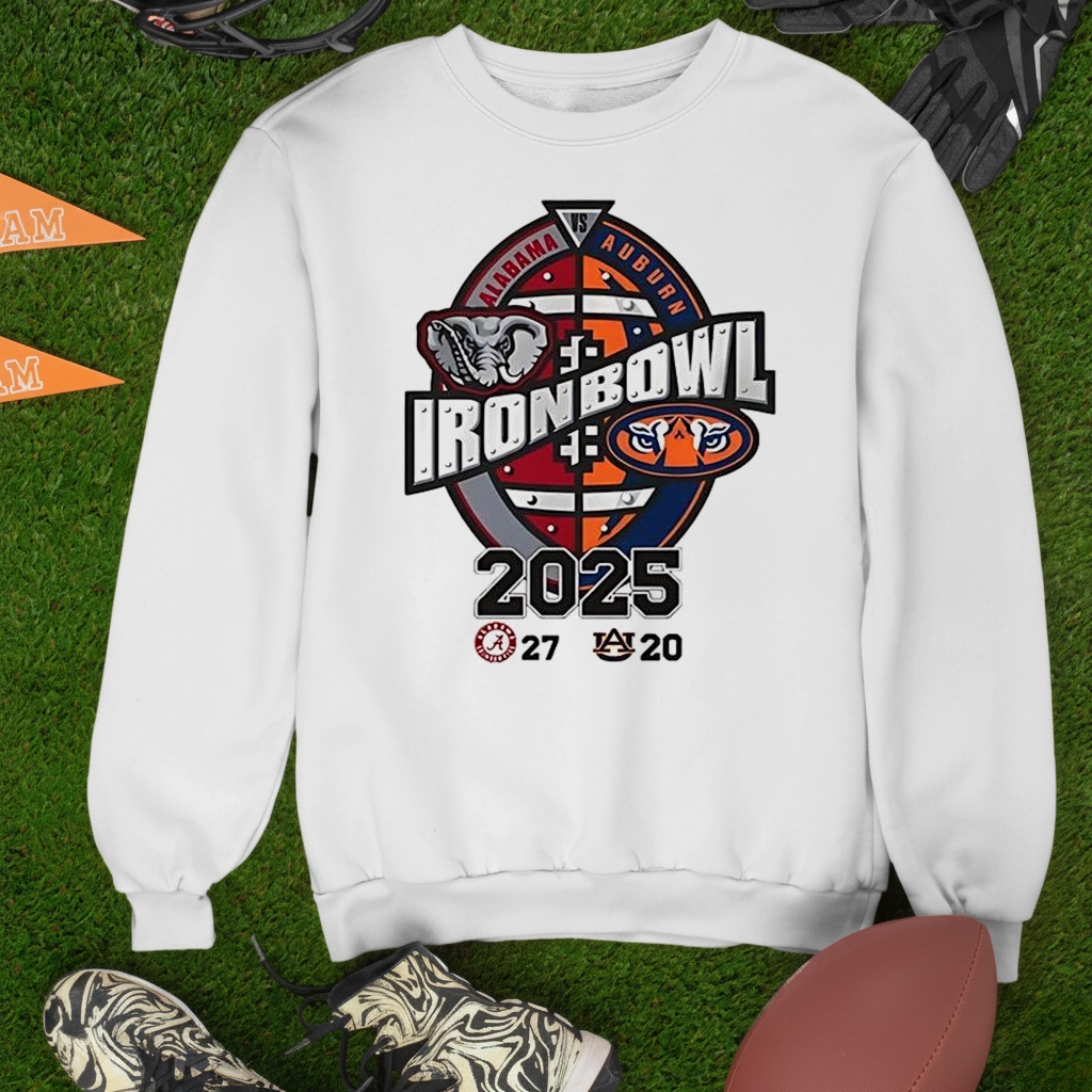 Alabama Crimson Tide vs Auburn Tigers NCAA 2025 Iron Bowl final score shirt