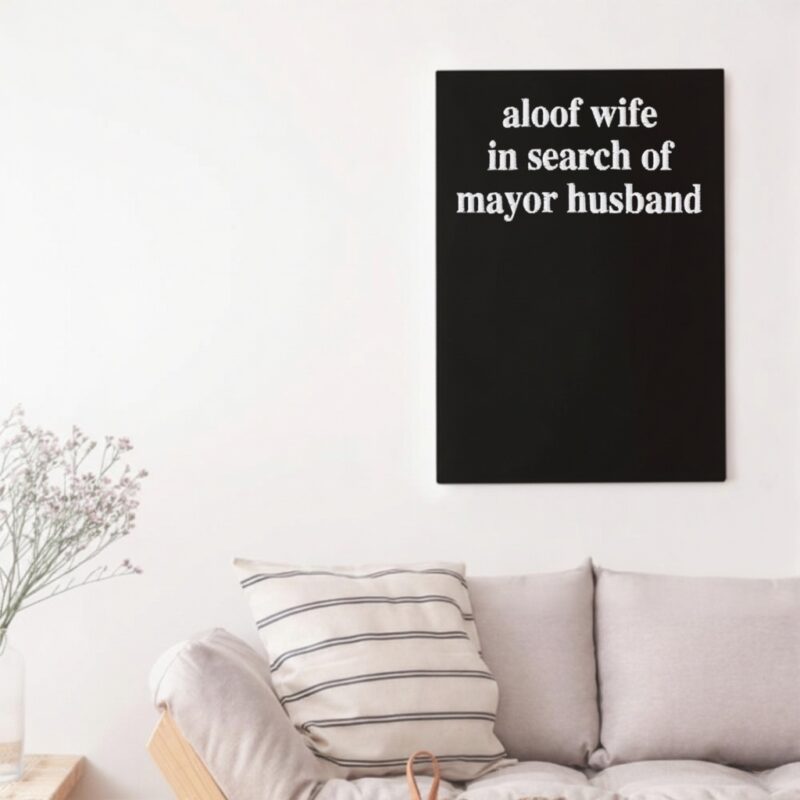 Aloof wife in search of mayor husband corduroy_Canvas