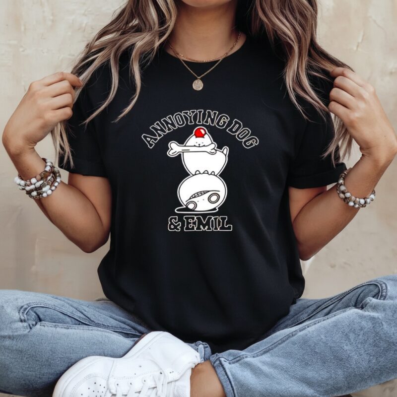 Annoying Dog and Emil graphic_Ladies T-Shirt