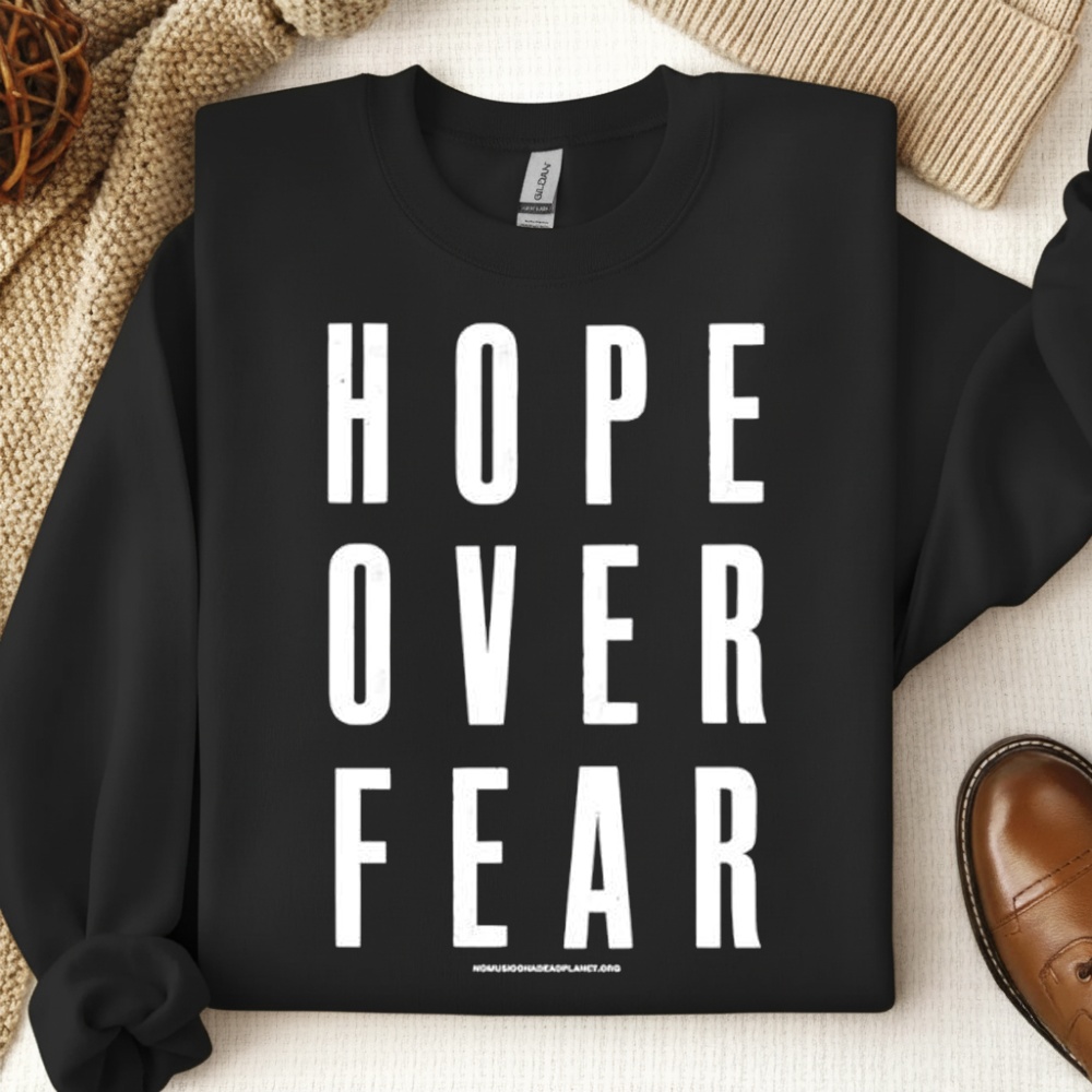 Anthony Burrill Hope Over Fear Music Venue Trust Shirt