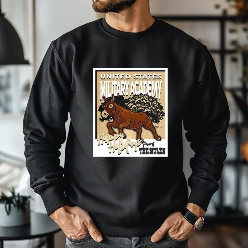 Army Black Knights University States Happy Holidays_Crewneck Sweatshirt