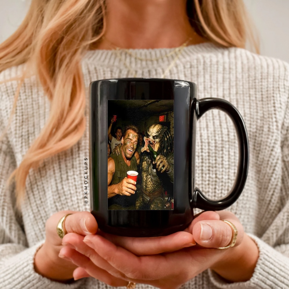 Arnold Schwarzenegger and The Predator Party Shirt