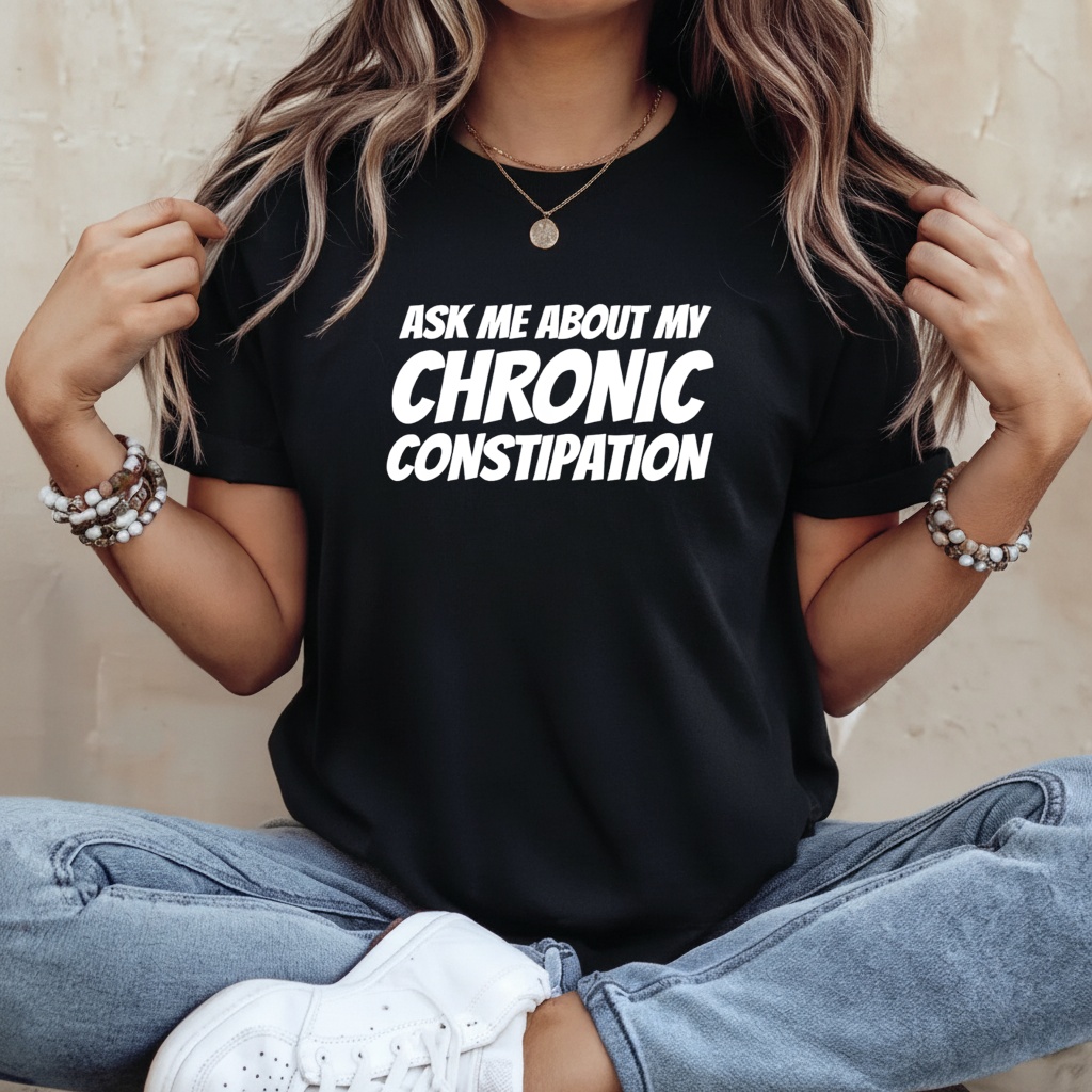 Ask me about my chronic constipation T-shirt