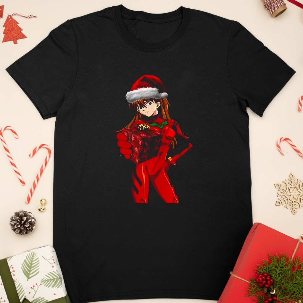 Asuka Langley Sohryu Neon Genesis Evangelion give gift Christmas shirt