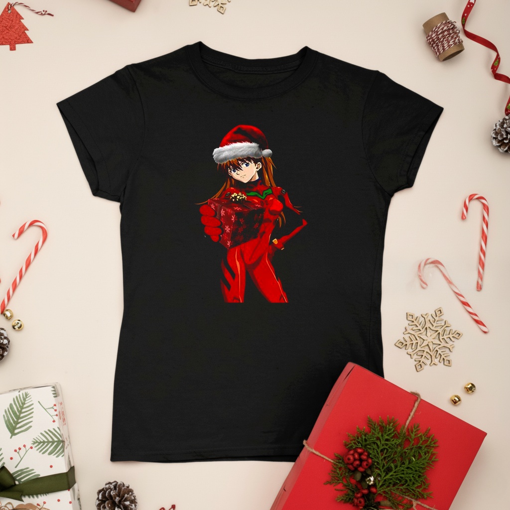 Asuka Langley Sohryu Neon Genesis Evangelion give gift Christmas shirt
