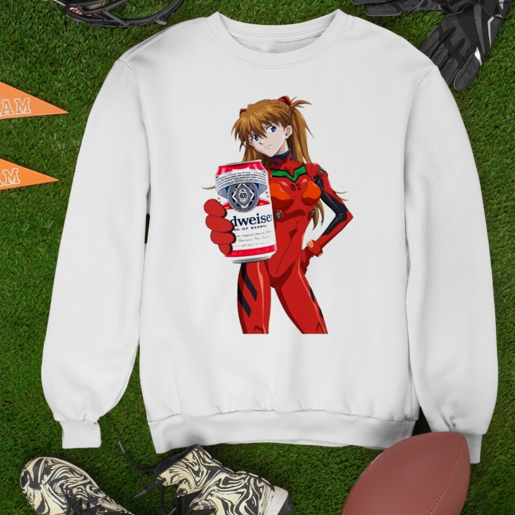 Asuka Langley Soryu X Budweiser T-shirts