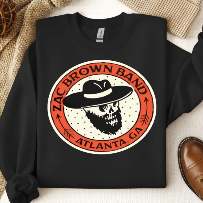 Atlanta Skull Zac Brown Band_Crewneck Sweatshirt