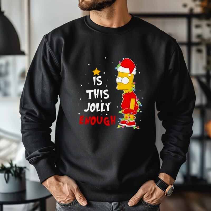 Bart Simpson Christmas This Jolly_Crewneck Sweatshirt