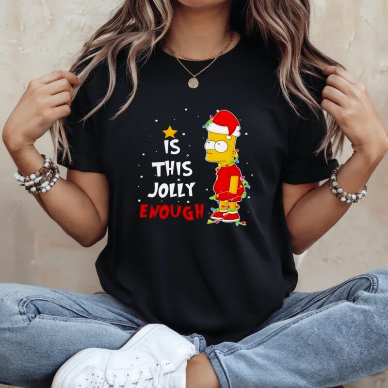 Bart Simpson Christmas This Jolly_Ladies T-Shirt