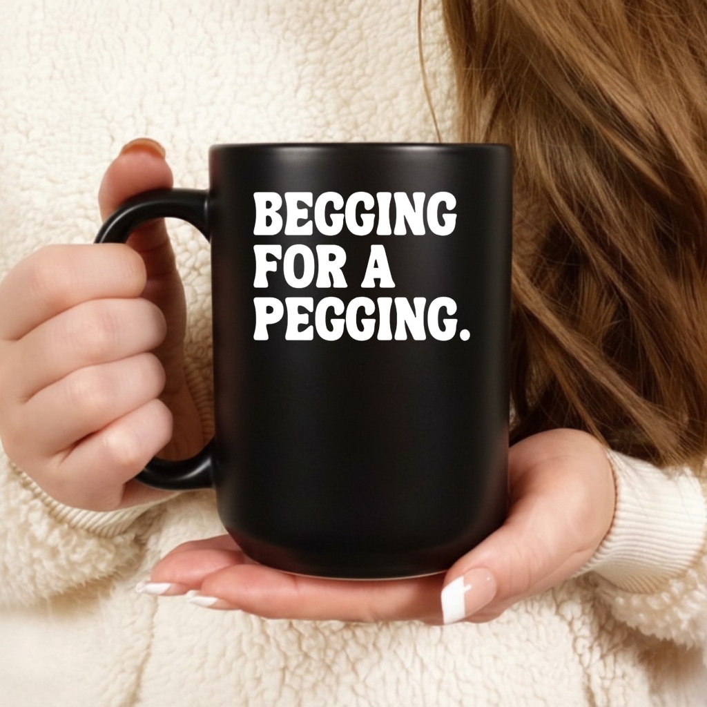 Begging for a pegging funny letter shirt