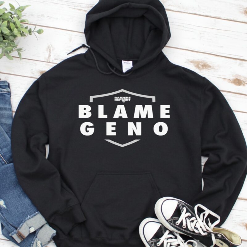 Blame Geno x Raiders Report logo podcast_Hoodie
