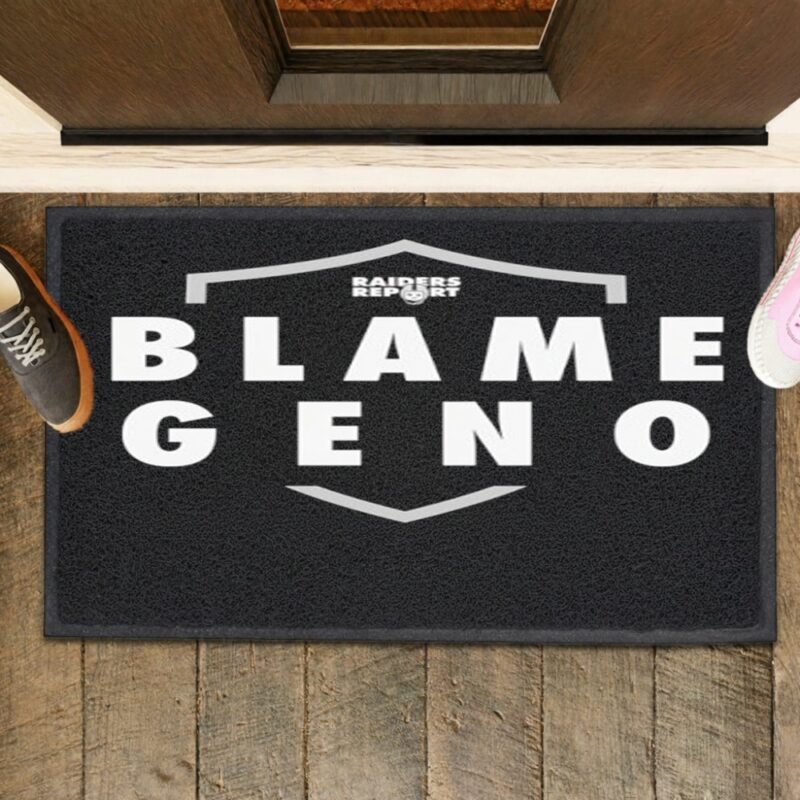 Blame Geno x Raiders Report logo podcast_Rubber Doormat