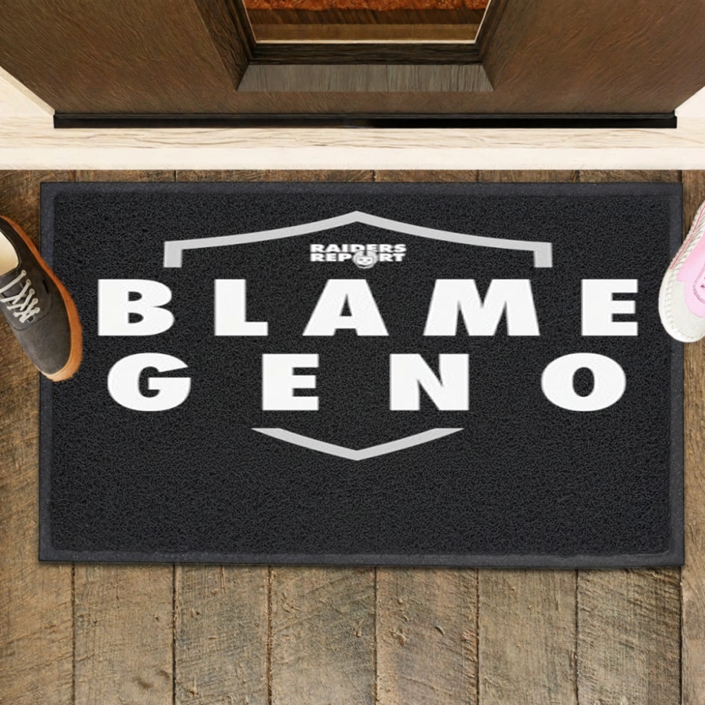 Blame Geno x Raiders Report logo podcast shirt