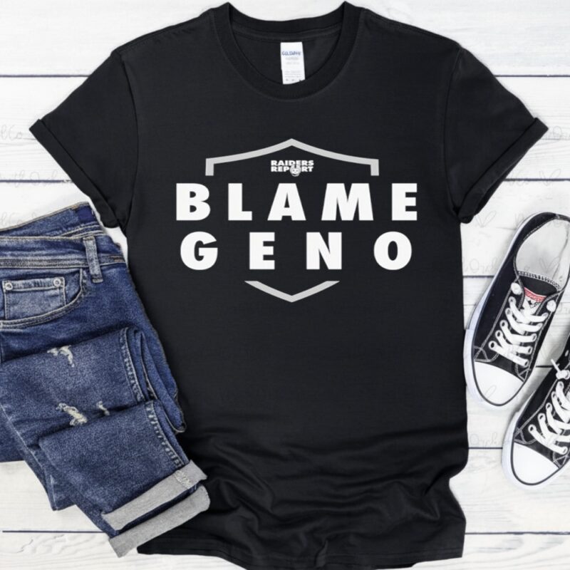 Blame Geno x Raiders Report logo podcast_T-Shirt
