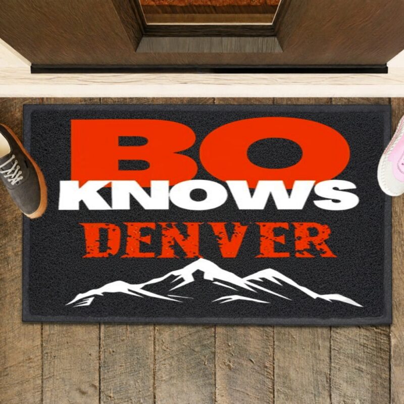 Bo Nix Denver Football Broncos Draft Night_Rubber Doormat