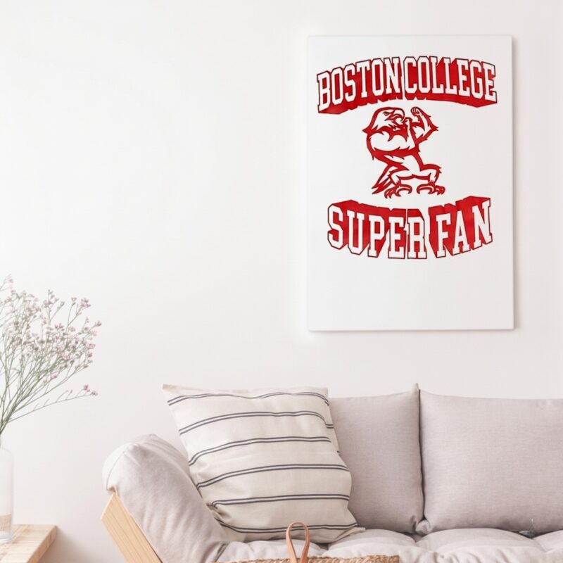 Boston College Eagles Super Fan logo_Canvas
