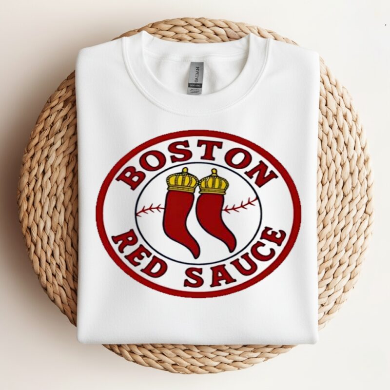 Boston Red Sauce red chili peppers logo_Crewneck Sweatshirt