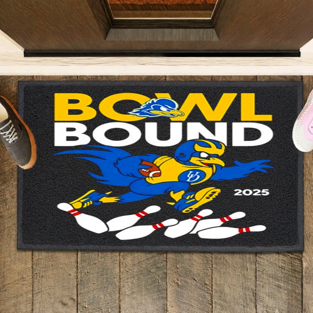 Bowl Bound Delaware Blue mascot 2025 bowlings shirt