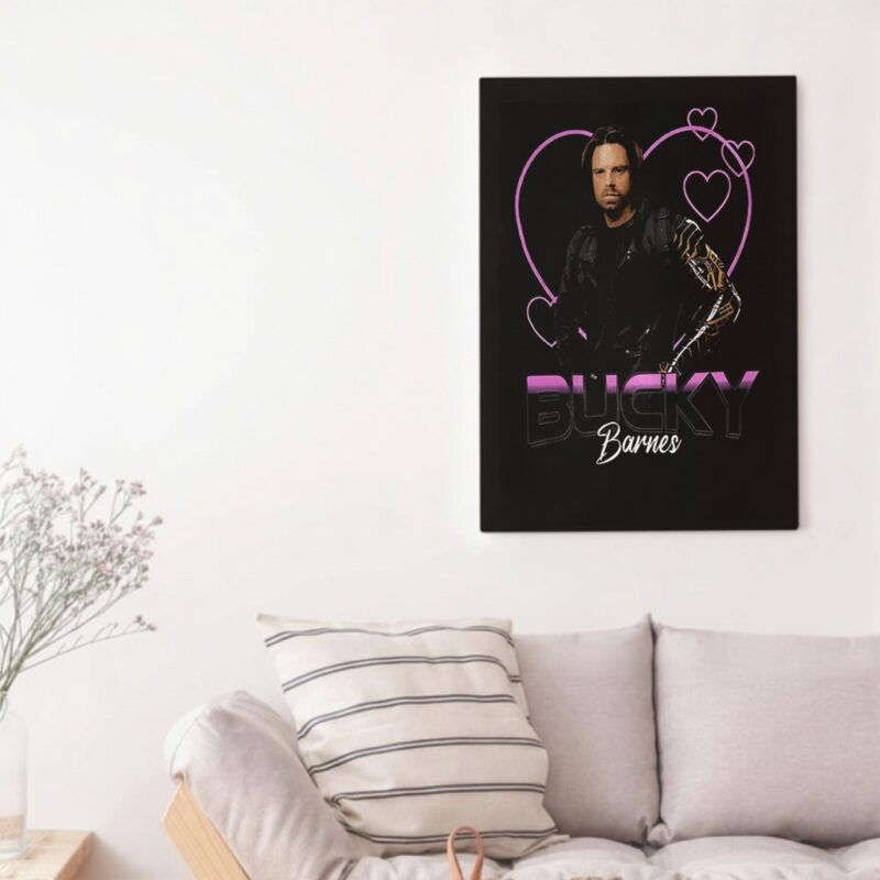 Bucky Barnes hearts graphic_Canvas