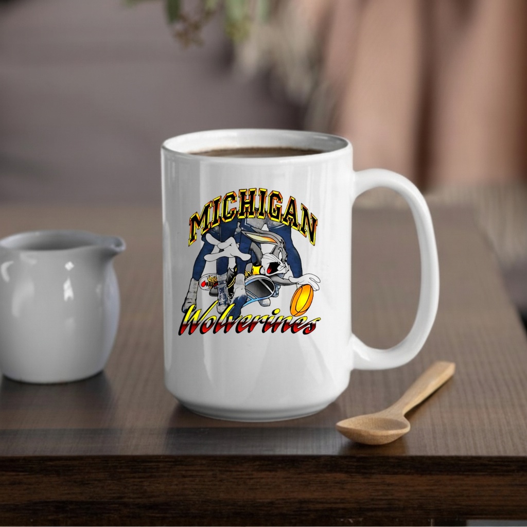Bugs bunny Michigan Wolverines basketball funny_Mug