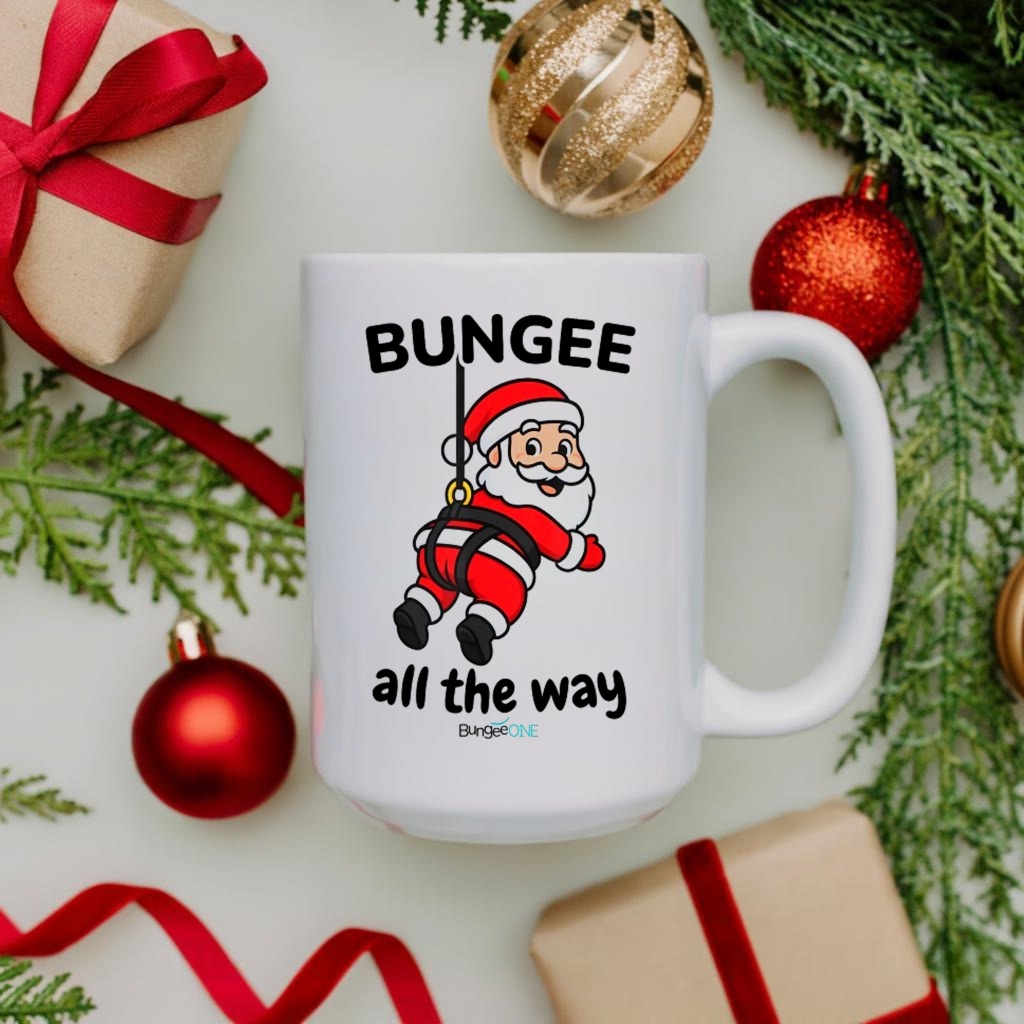 Bungee All The Way Santa Christmas T-Shirts