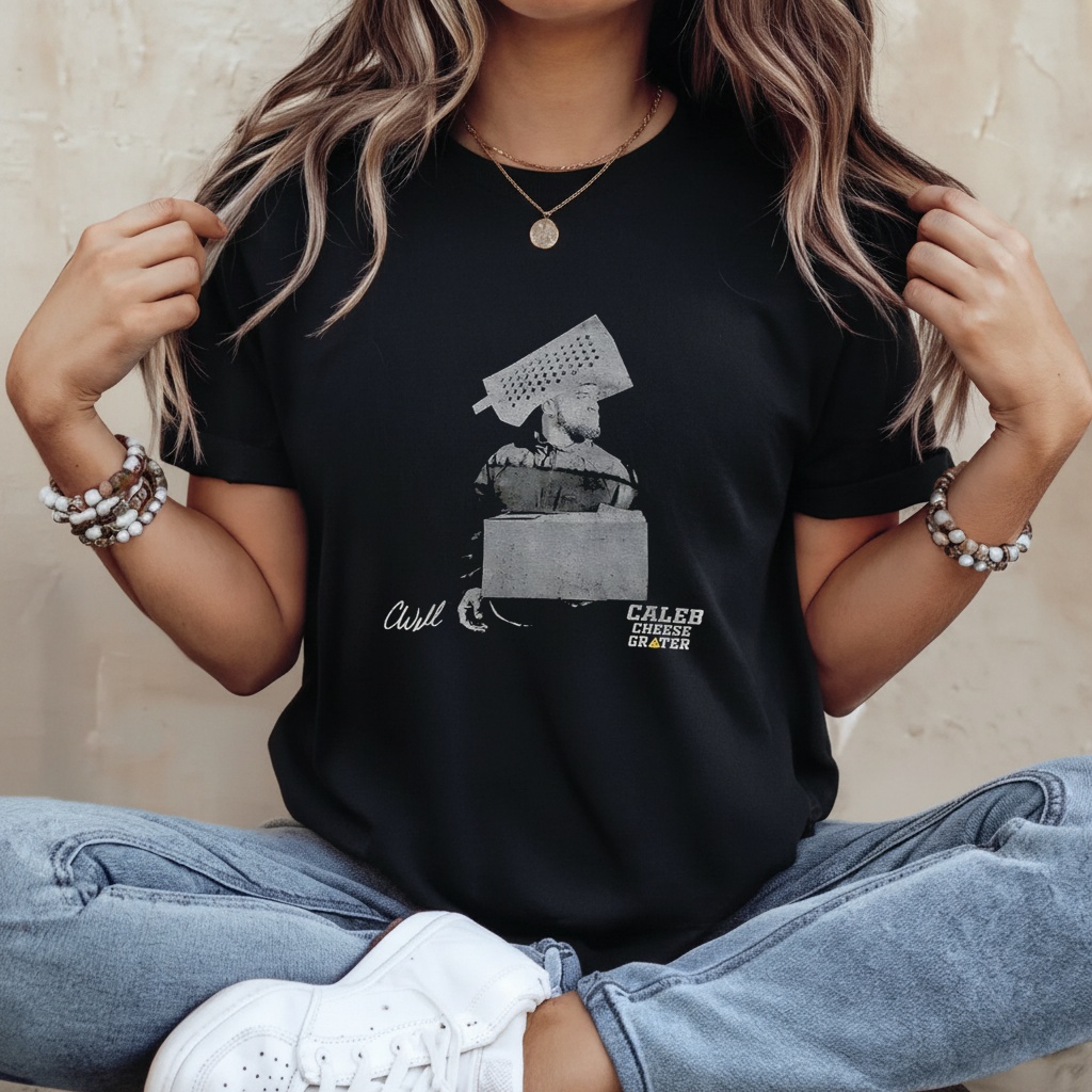 Caleb Williams cheese hat Chicago Bears shirt