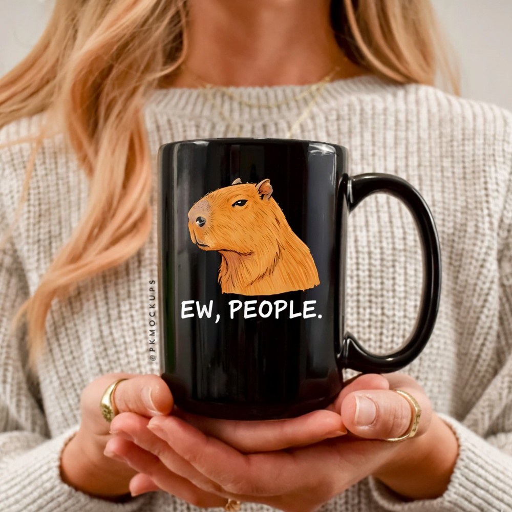 Capybara Ew People Funny Sarcastic Humor shirt