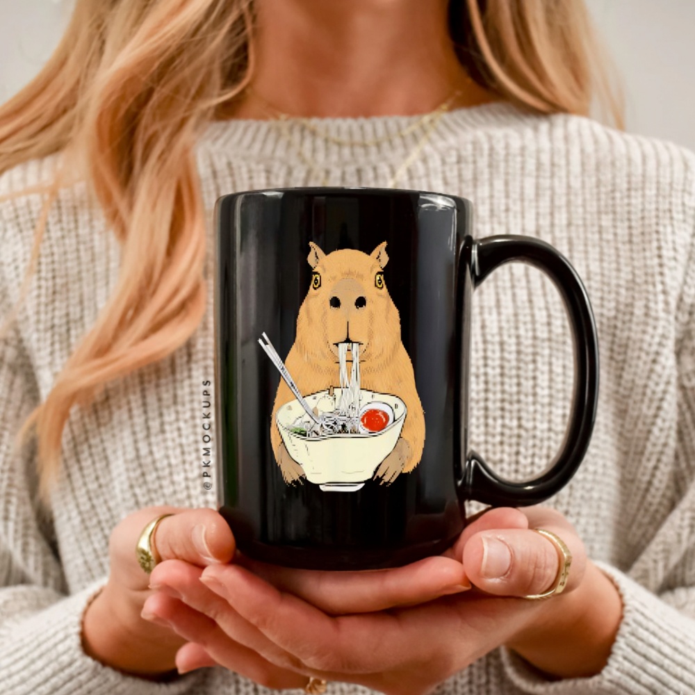 Capybara eat Ramen Japanese shirt