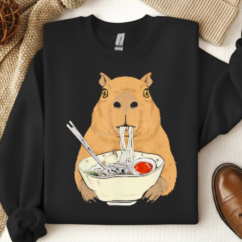Capybara eat Ramen Japanese shirt